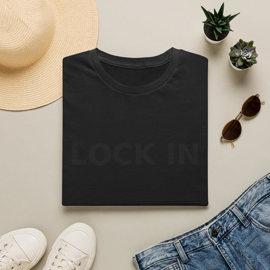 LOCK IN T-Shirt — Motivational Minimalist Graphic Tee