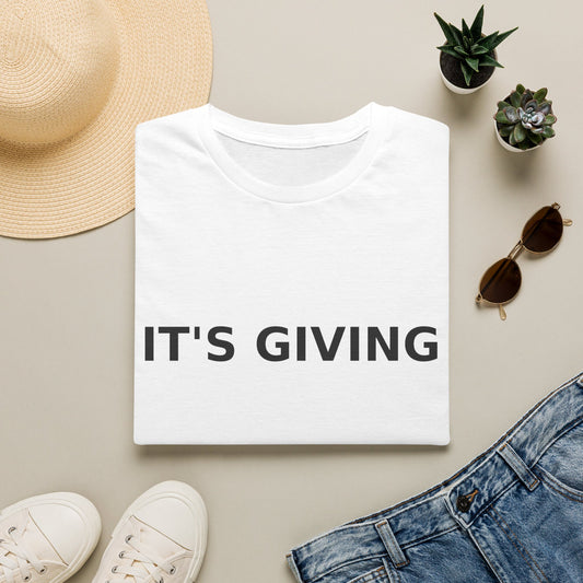"It’s Giving" Graphic T‑Shirt — Minimalist Statement Tee for Casual & Everyday Wear